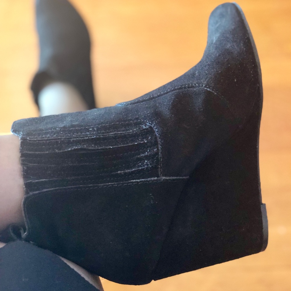 Bcbgeneration Suede Wedge Booties - image 1